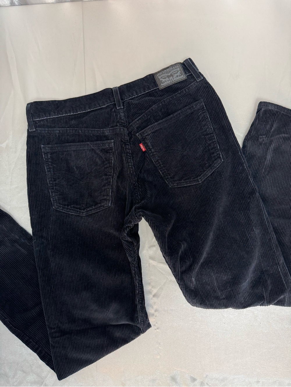Levi’s Black Corduroy Women’s Mid Rise Straight Leg Pants